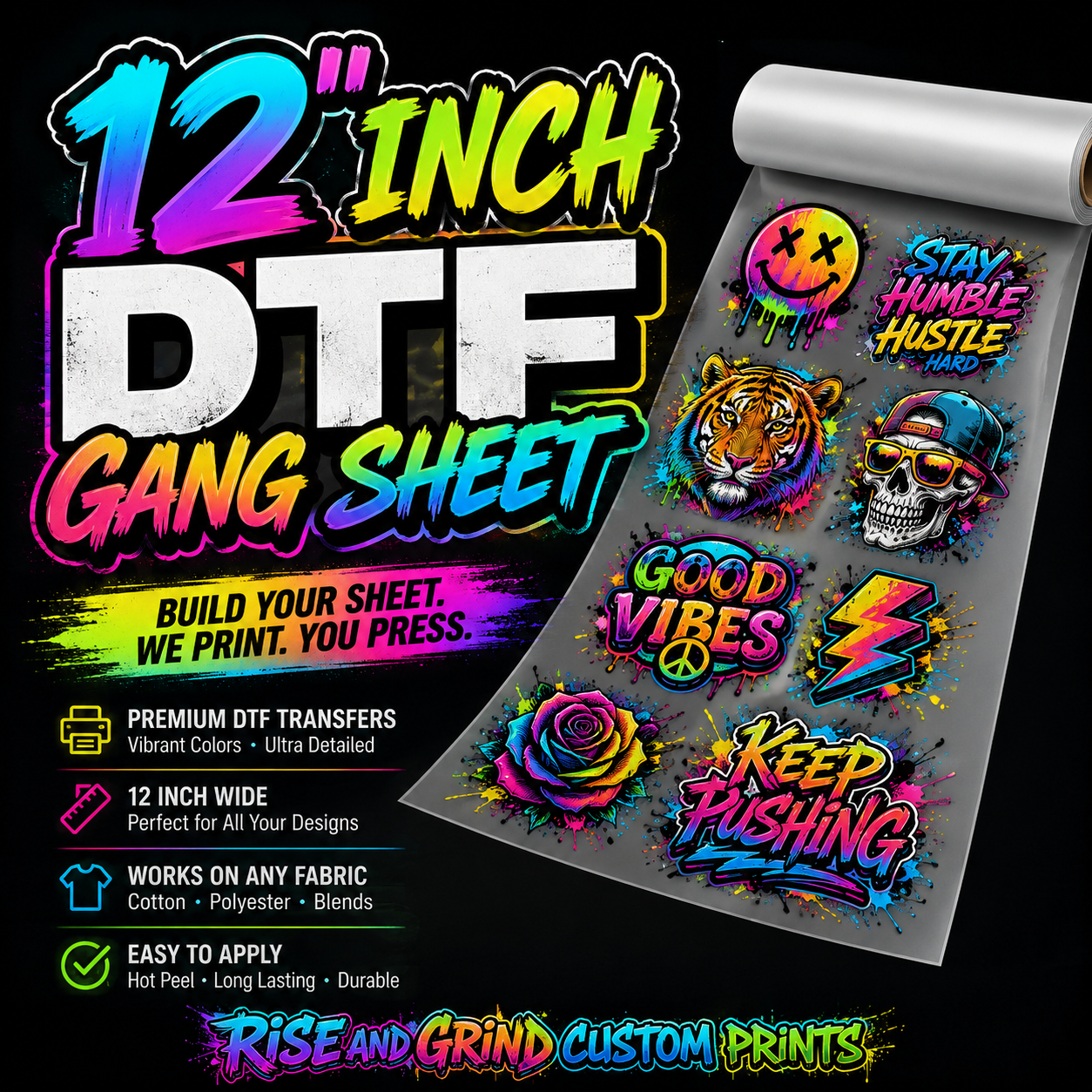 12" DTF Gang Sheet